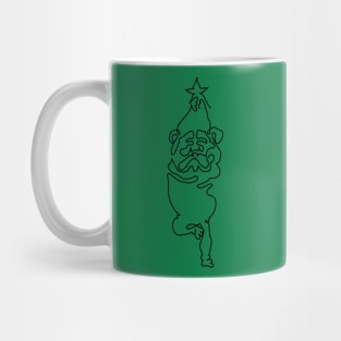 One Line English Buldog Yoga Mug